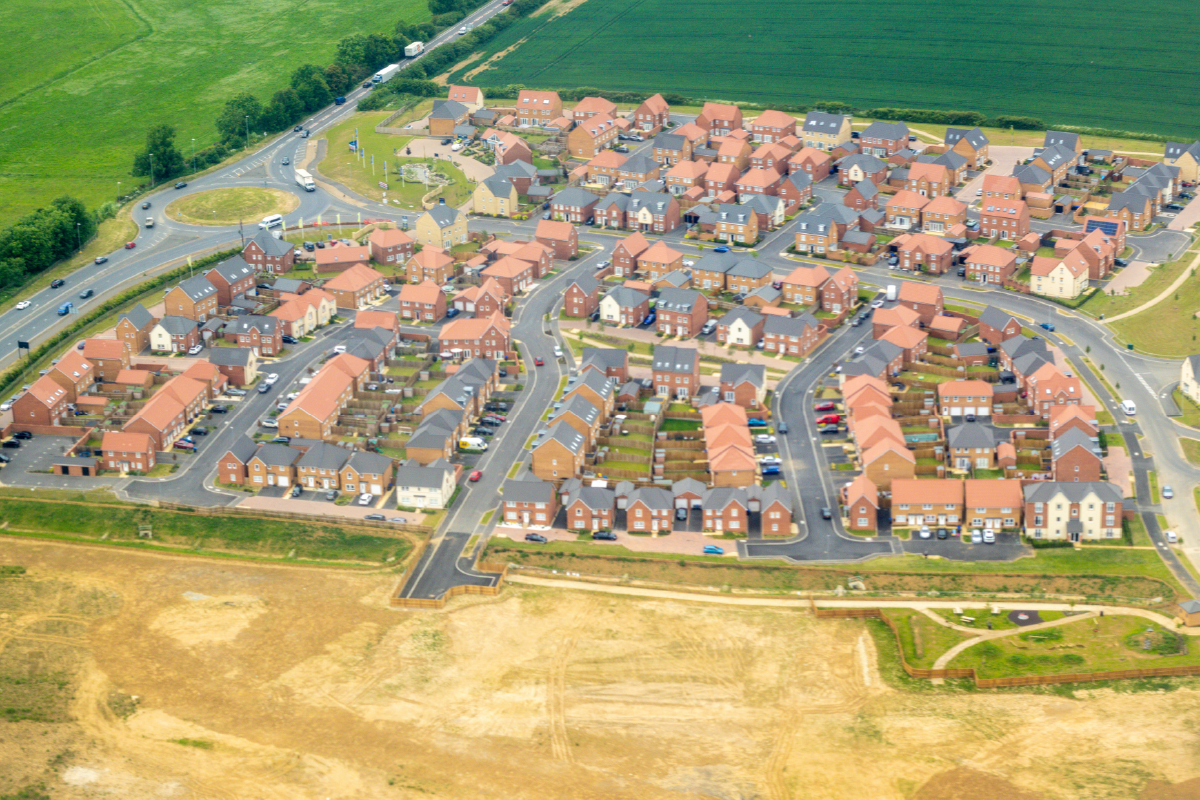 New Build Estate Aerial 01